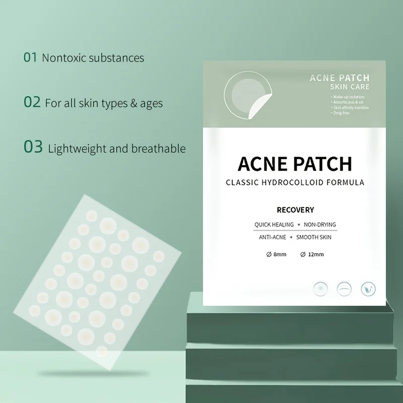 

72Pcs Acne Patch Invisible Pimple Removal Anti-Acne Hydrocolloid Patches Spots Marks Concealer Beauty Makeup Tool Repair Sticker