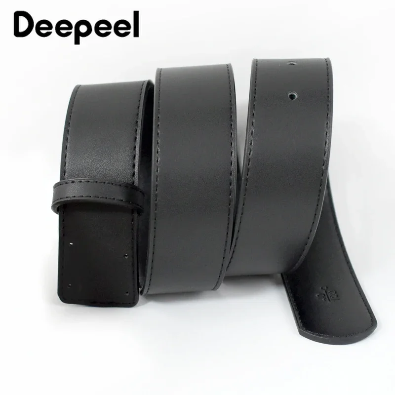 

Deepeel 20-38mm Men No Buckle Belt Leather for Automatic Buckles Waist Strap Male High Quality Jeans Waistband Belts Body