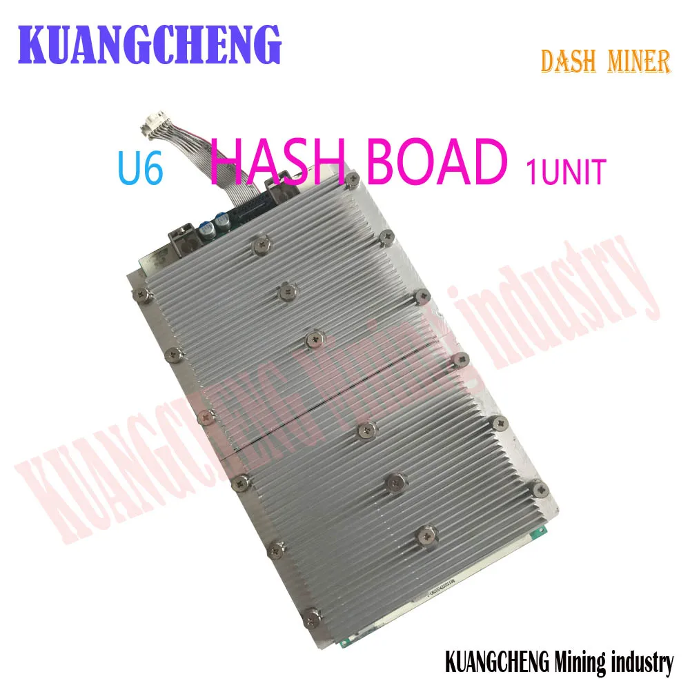 DASH Miner Original DASH Mining Machine STU-U6 420g x11 disassembly Hashboard with heat sink ASIC Chip stable speed