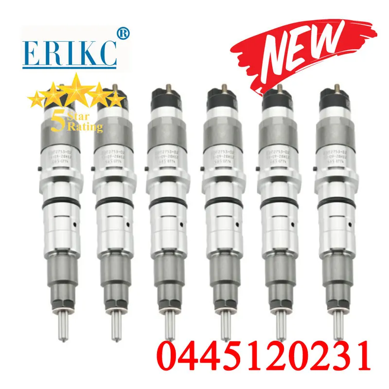 

6PCS 0445120231 Diesel Engine Fuel Injector Assy 0 445 120 231 Common Rail Nozzle Injection 0445 120 231 For CUMMINS 5263262