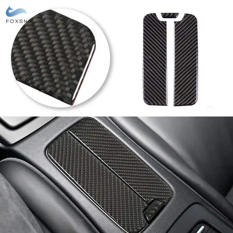 For BMW M3 E92 Coupe E93 convertible 2007‑2013 Carbon Fiber Car Interior Accessories Rear Seat Center Armrest Box Cover Trim