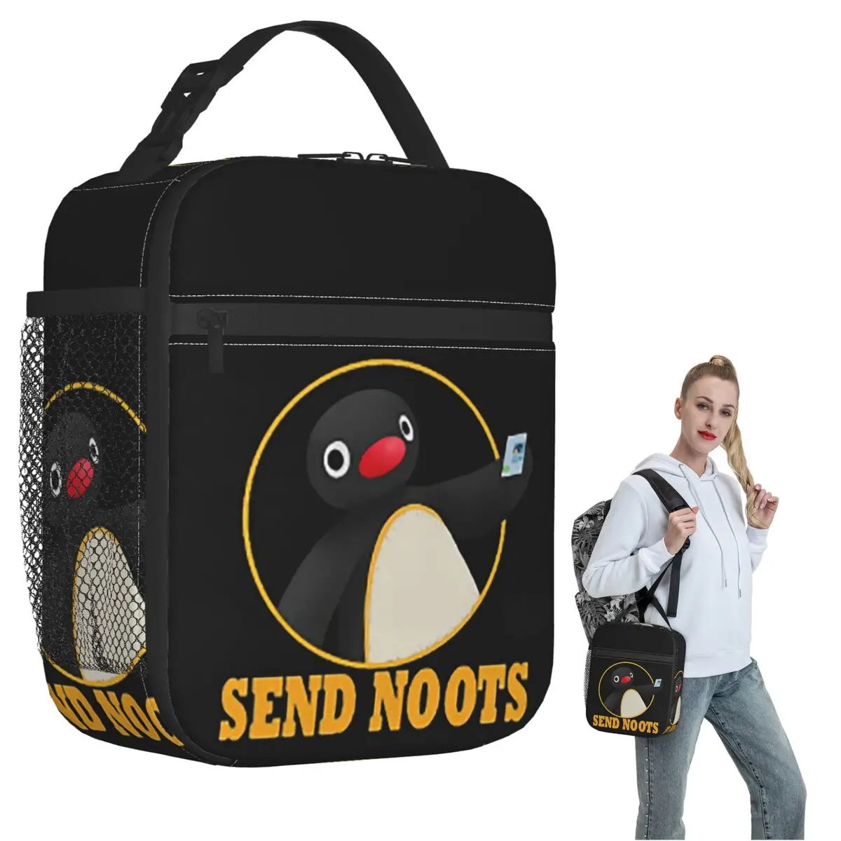 

Термосумка для обедов Pingu Pinga Penguin TV для женщин и детей, портативная сумка-холодильник для еды