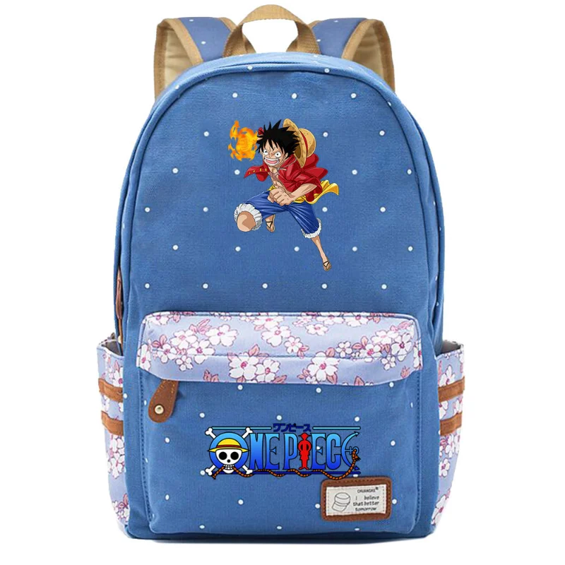 One Piece New Luffy Student Schoolbag Large Capacity Casual and Lightweight Shoulder Pad Waterproof Stain-Resistant Backpack