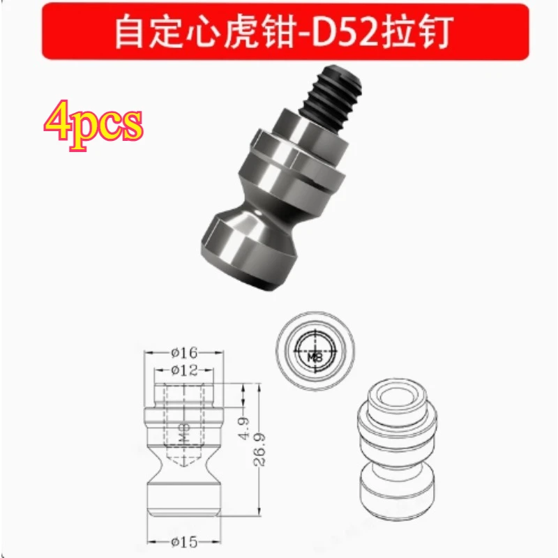 

D52/D96 Zero Point Clamping System Cnc 4 Axis precision chuck Clamp Positioning Pneumatic 5 Machinery Pull nail Tools