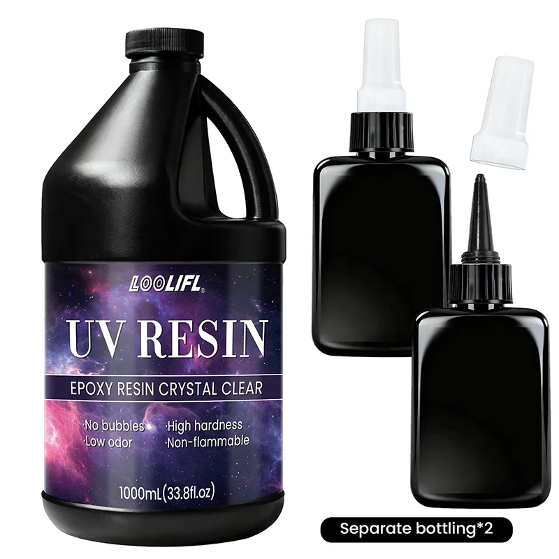 LOOLIFL, 183 Hochtransparenter UV-Harzklebstoff, berührbarer Klebstoff, DIY, Modellbau, Nagelkunst, mit beschleunigter Aushärtungslampe