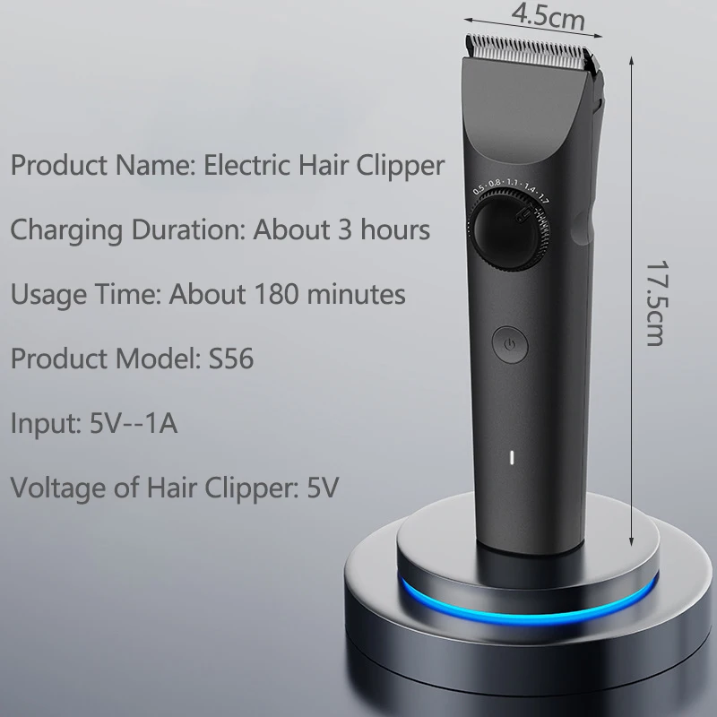 New 2026 Family Expenses Professional Hair Trimmer Machine Hair Clipper Cordless Electric Hair Cutting Barber Trimmer For Men