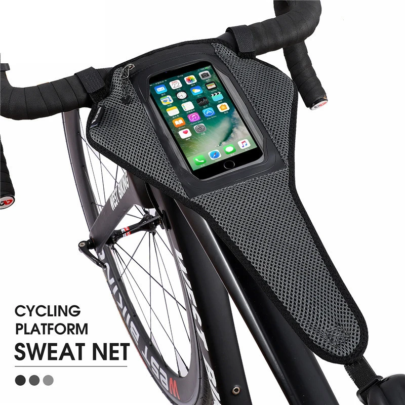 Bike Trainer Frame Bicycle Sweatband Cycling Sweat Cover Guard Net Catcher Absorbs Sweat Strap MTB Road Bike Sweatbands Accessry