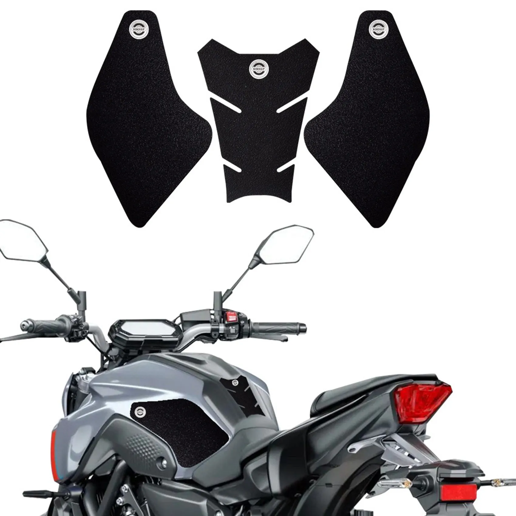 Motorcycle Fuel Oil Tank Pad Decal Protector Cover Sticker Anti-Slip Protection Side Sticker for Yamaha MT07 2021-2022