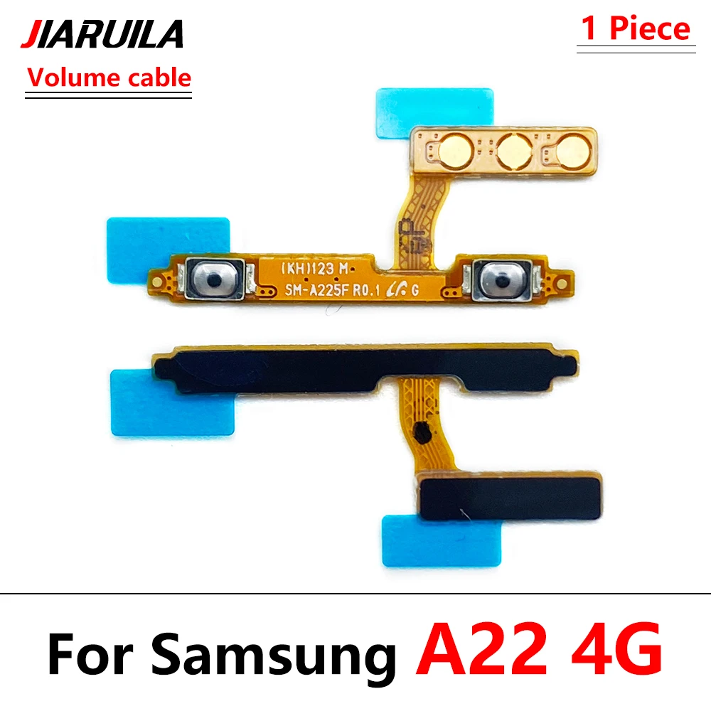 Side Volume Button + Power ON / OFF Buttton Key Set For Samsung A03S A03 Core A13 4G A22 A52 A72 A04S A04E A32 4G A05S A05 A12