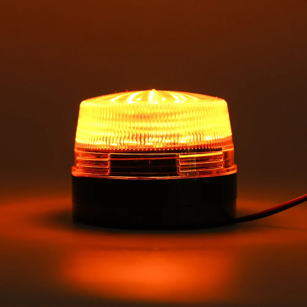 12 V DC LED Emergency Warning Light Plastic Blue Orange Suitable For cars trucks requiring emergency strobe visibility