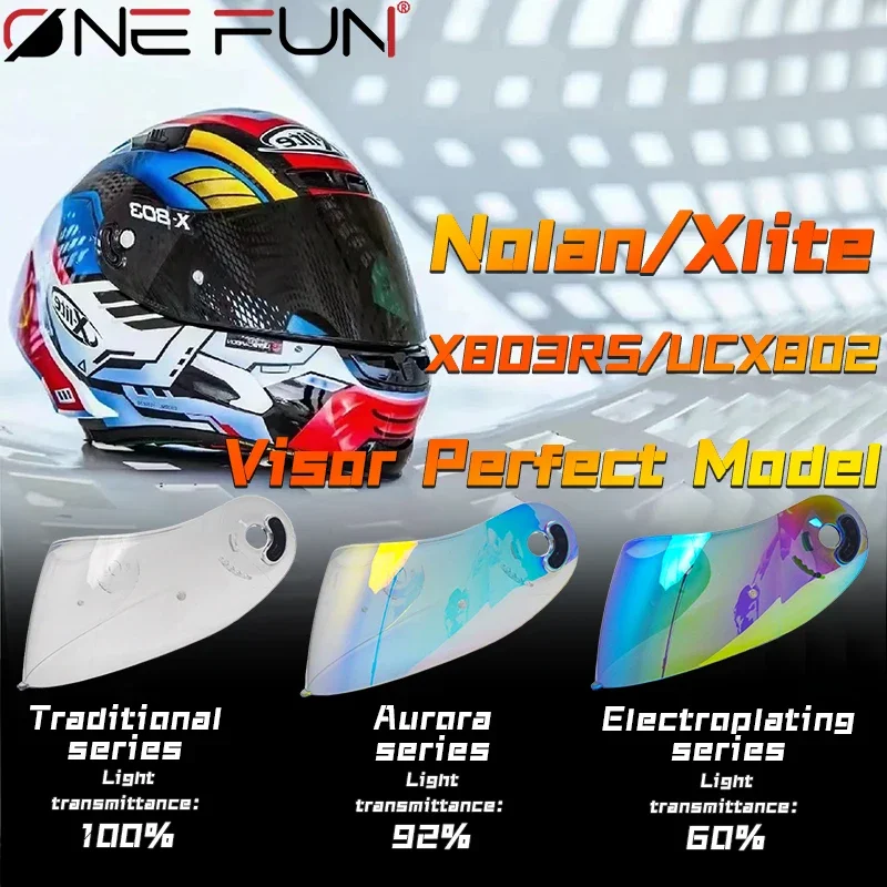 

X803 Visor for NOLAN X803RS X802RR X702 X661 X803 Full Face Motorcycle Helmet Shield Lens Casque Moto Replacement Accessories