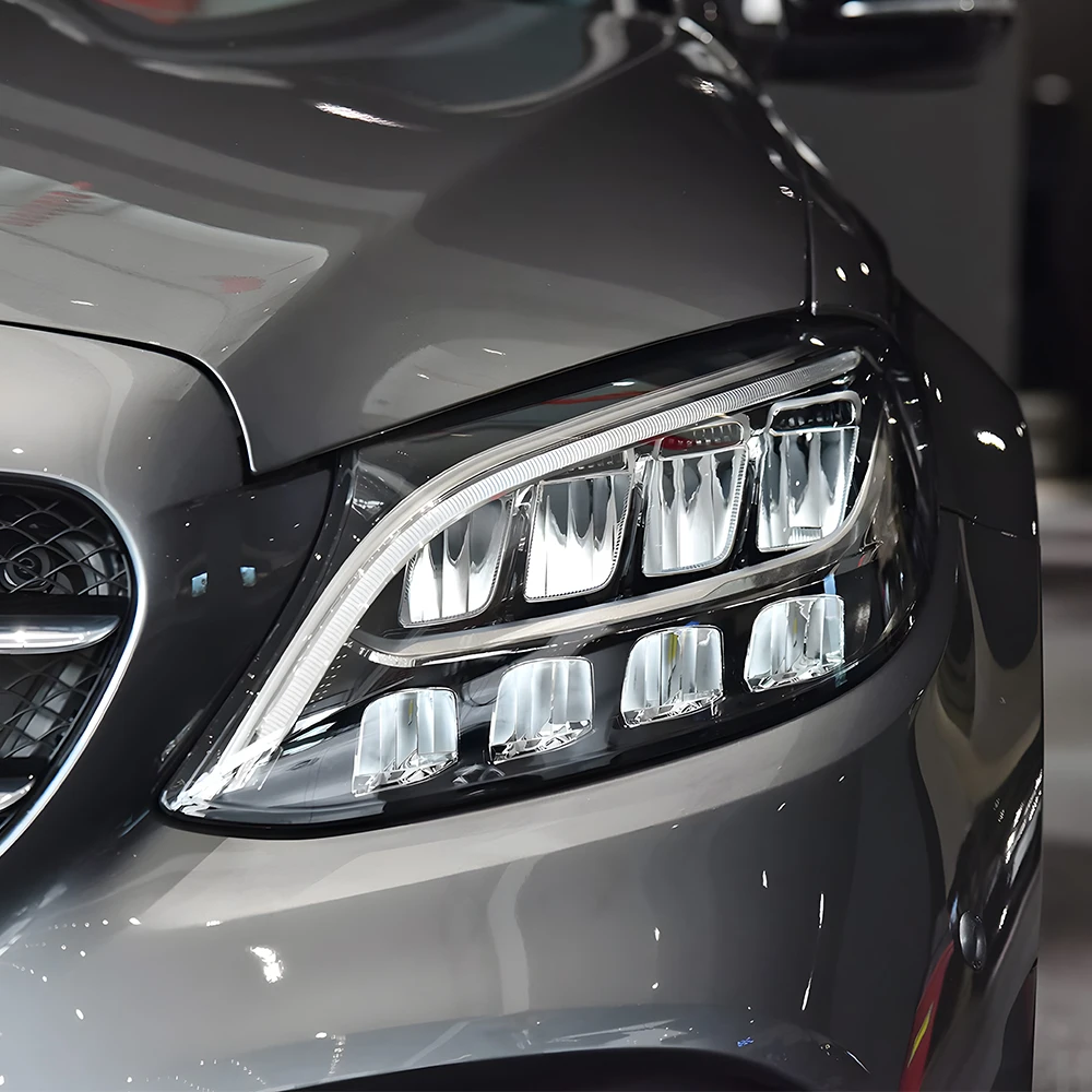 

For Benz C-Class W205 2015-2018 Auto Headlight Assembly Upgrade 2019 Style High Quality LED Projector Lens Car Tool Accessories