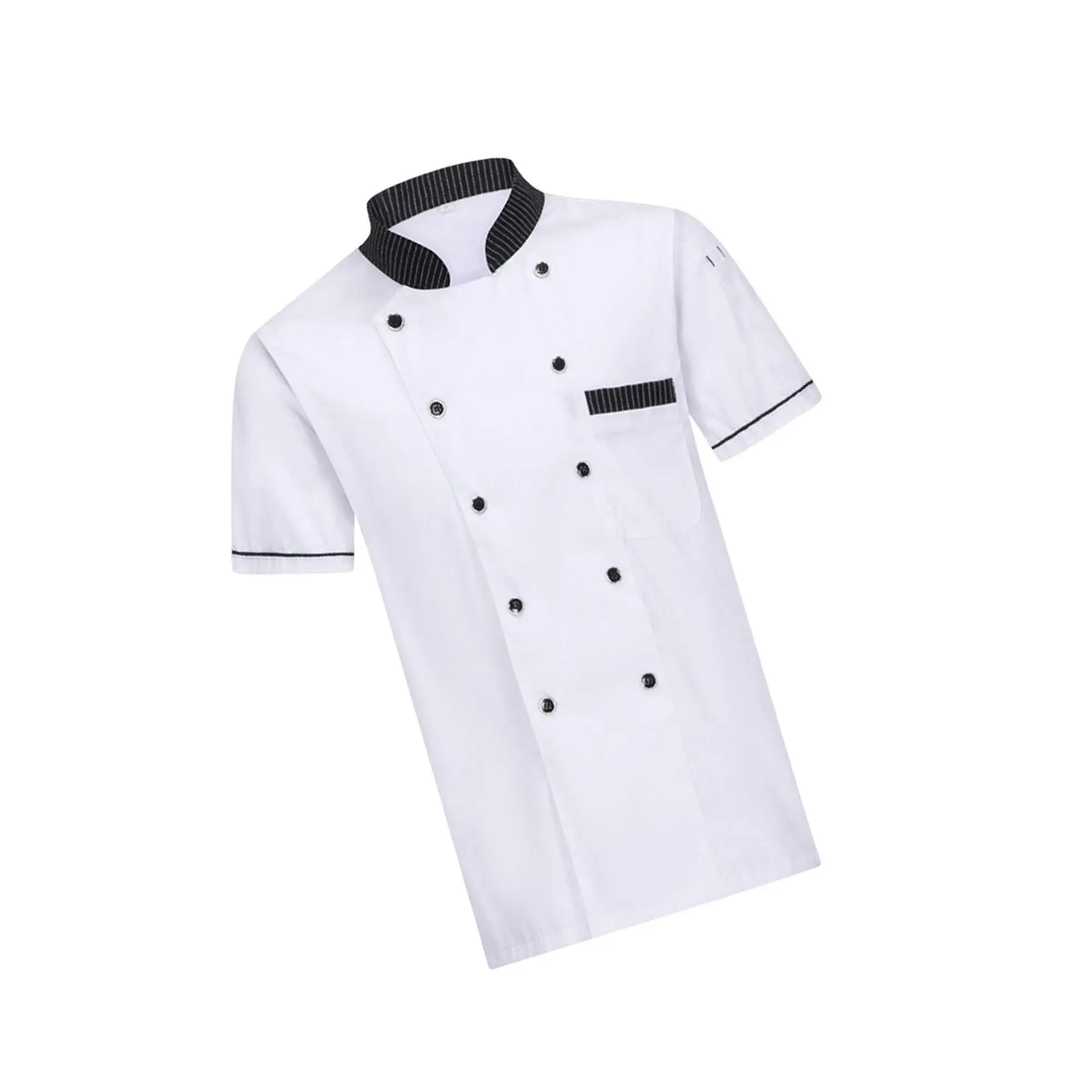 Stylish Summer Baking Work Clothes For Women Soft And Durable Fabric Soft And Breathable Black 3XL