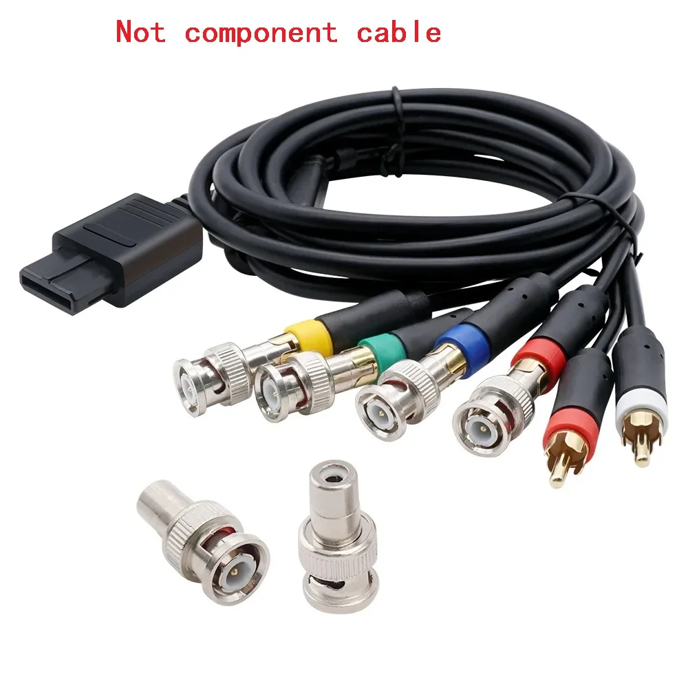 RGB+SyncCable  For N64 For Game Cube GC For SFC RCA Composite Cable For Sony PVM BVM NEC XM UPSCALER BNC Not Component