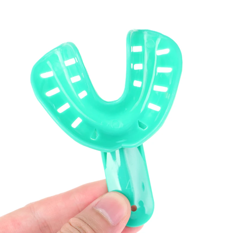 Soporte de dientes de plástico para niños y adultos, bandejas de impresión Dental, blanqueamiento de Color, herramientas de 12 piezas por juego