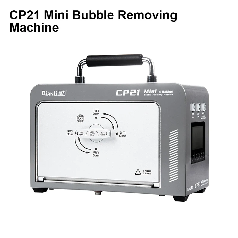 QIANLI NEW CP21 Mini LCD Screen Bubble Removing Machine for Mobile Phone Repair High Pressure Defoaming Tool