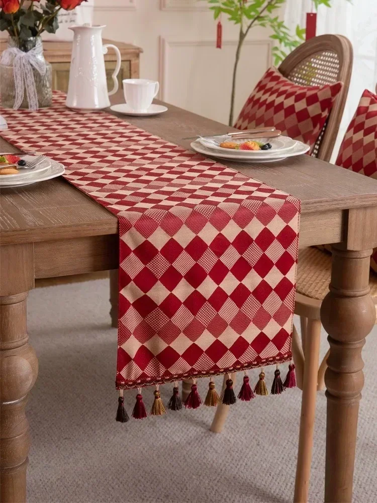 

Round Pattern Polyester Tablecloth Kitchen Waterproof Non-slip Table Cloth Cover Elastic Edged Fitted Table Protector Cover