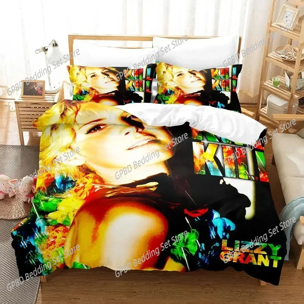 

Single Lana Del Rey May Jailer Comfortable Duvet Quilt Cover Pillowcase Bedding Set Children Bedroom Decoration Home Textile