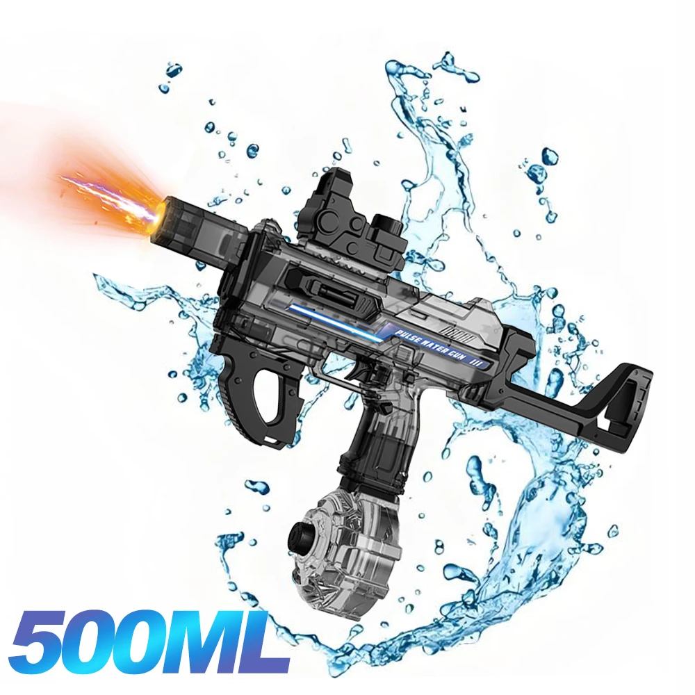

Electric Water Gun Toys for Kids Simulation Shooting LED Lights Sprays Effect Automatic Squirt Guns Children Summer Outdoor Toys