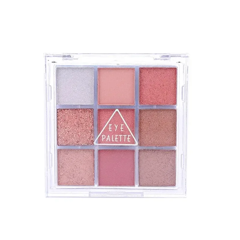 Paleta de maquillaje de 9 colores, sombra de ojos mate, brillo, herramientas cosméticas de belleza, paleta de sombras de ojos mate, sombra de ojos de tierra