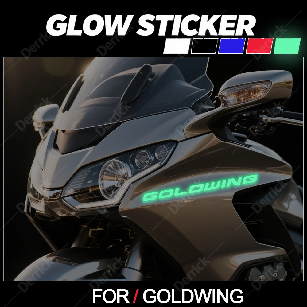 

Светящиеся наклейки для мотоцикла, светоотражающая наклейка на амортизатор топливного бака для HONDA GOLDWING GL1500, аксессуары 2000-2021