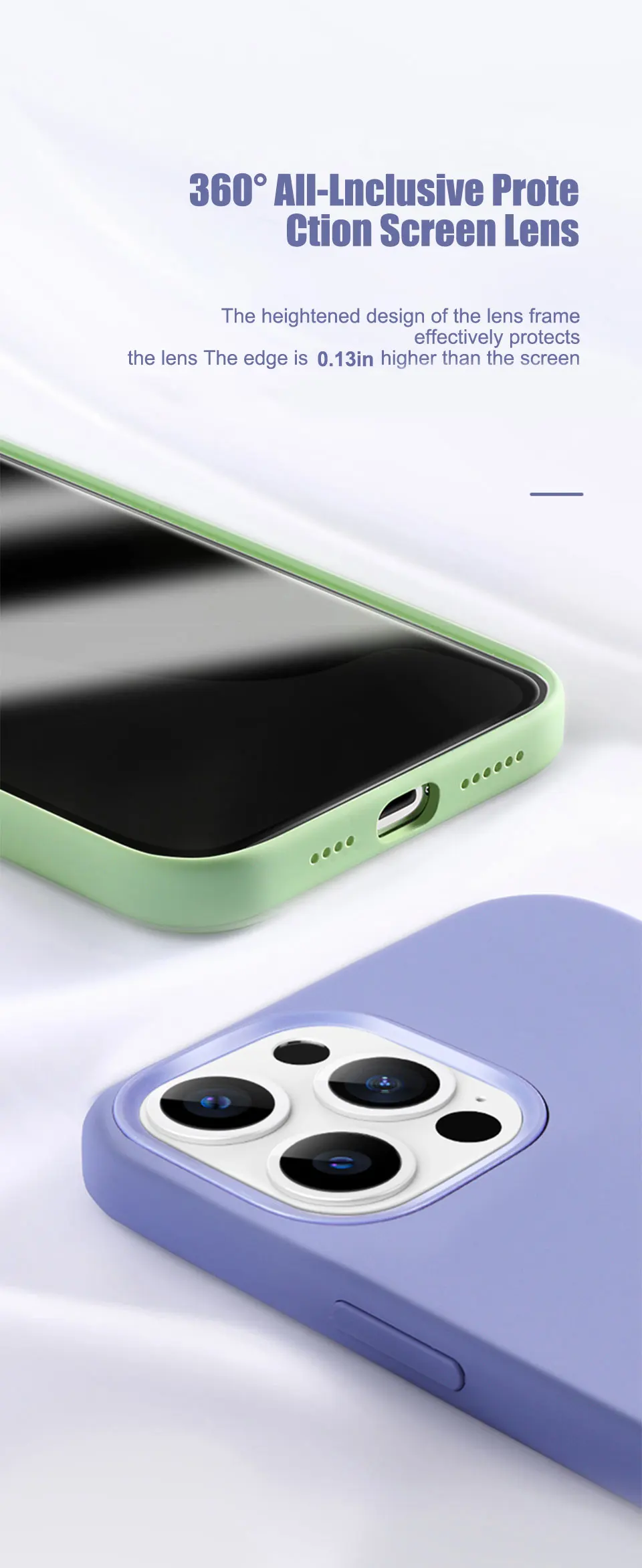 Luxuriöse Silikonhülle für iPhone 17 16 14 12 11 13 15 Pro Max Modische Stoßfeste Schutzhülle für Apple 17 Air 15 14 16 Plus Zubehör – Detail 4