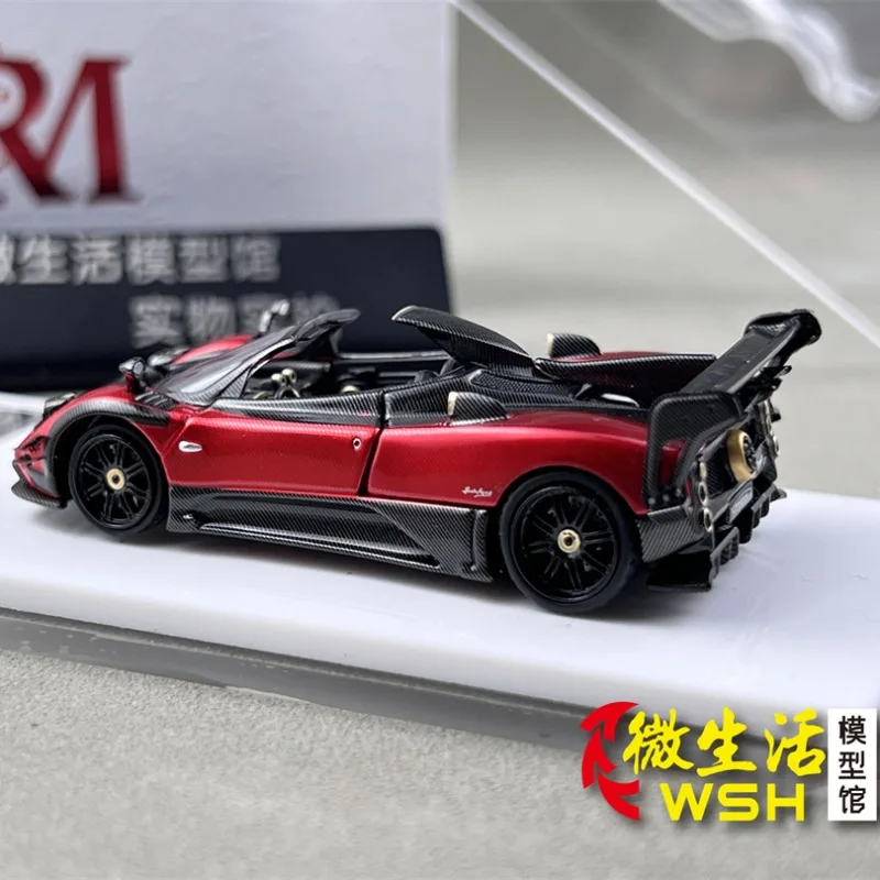 RM 1:64 パガーニ ゾンダ 760 コンバーチブル ダイキャスト シミュレーション合金車モデル、男の子向けのお祭りギフト玩具、大人向けのコレクターズオーナメント。