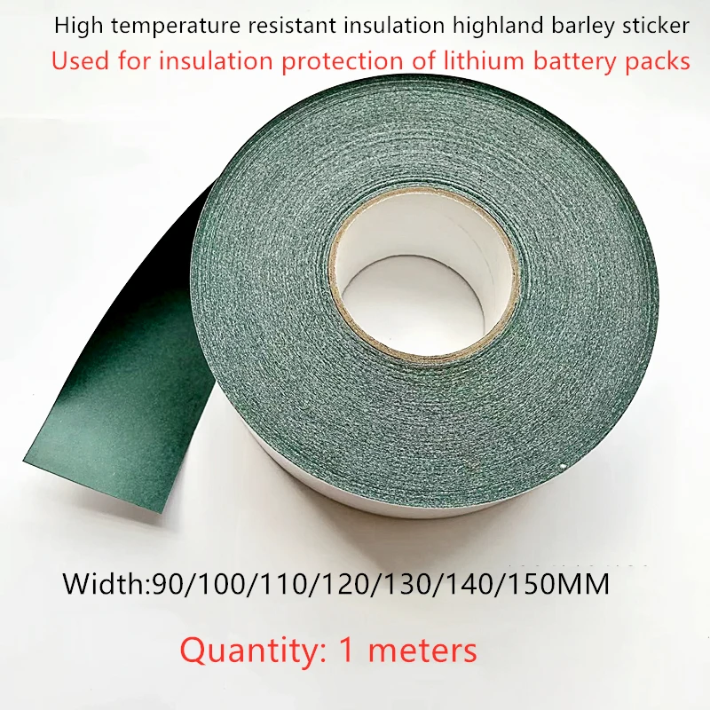 1Meter/lot 18650/21700/32650 Insulating Barley Paper Lithium Battery Insulation Stickers  Back with Adhesive for DIY Battery