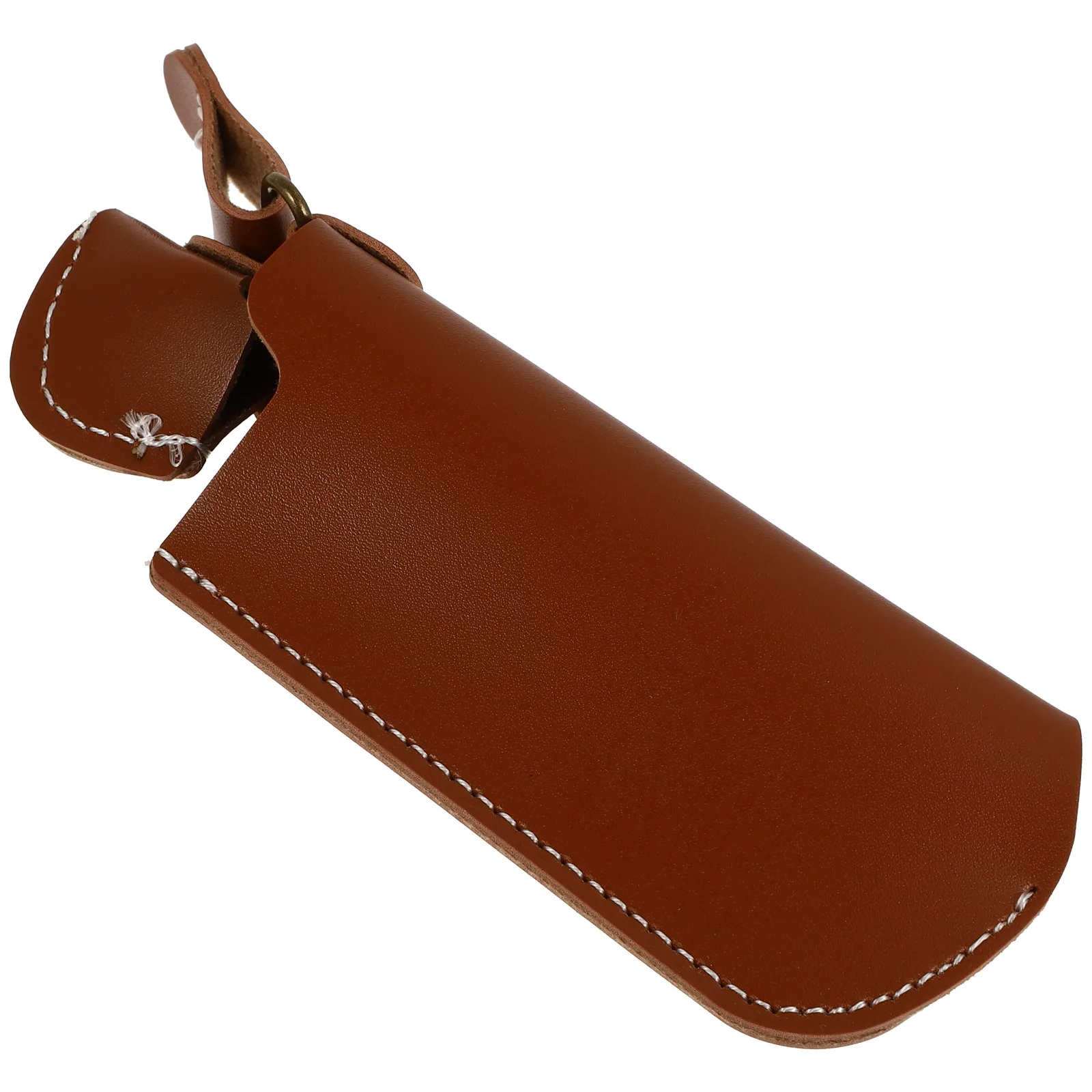 

1pc Premium Artificial Flint Pouch Durable Outdoor Accessory Protective Sleeve Portable Hanging Case Lightweight For Men