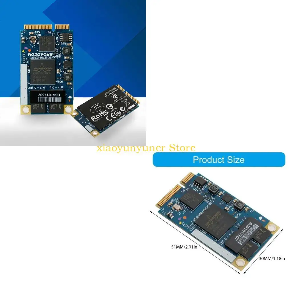 

P9JB AW-VD904 Mini PCIE Card BCM970012 BCM70012 для HD-декодера для ТВ-нетбуков для модуля HD-видеодекодера с низким