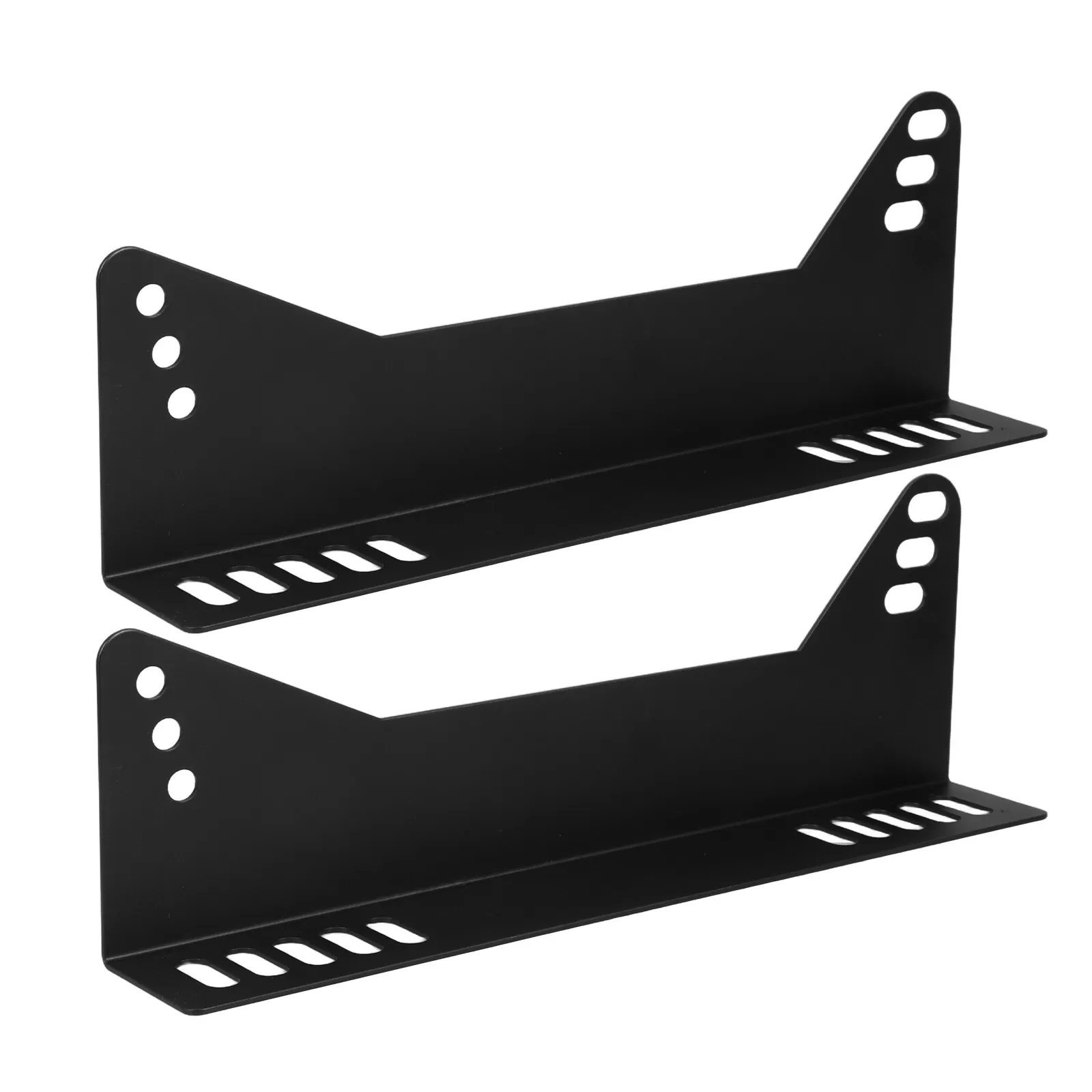 2Pcs Universal Racing Seat Brackets Adjustable Side Mounts Bucket Seat Base Mount Track Bracket for Car Racing Seats view 3