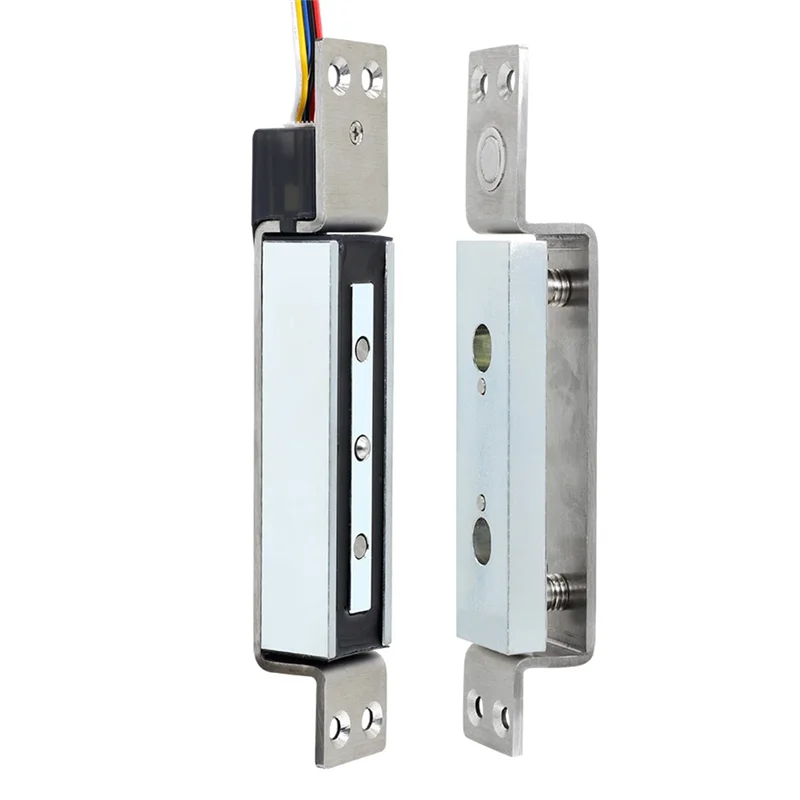【Dernier montant!】 Serrure de cisaillement électromagnétique intégrée, Compatible avec le système de contrôle d'accès, serrure de porte magnétique électrique dissimulée