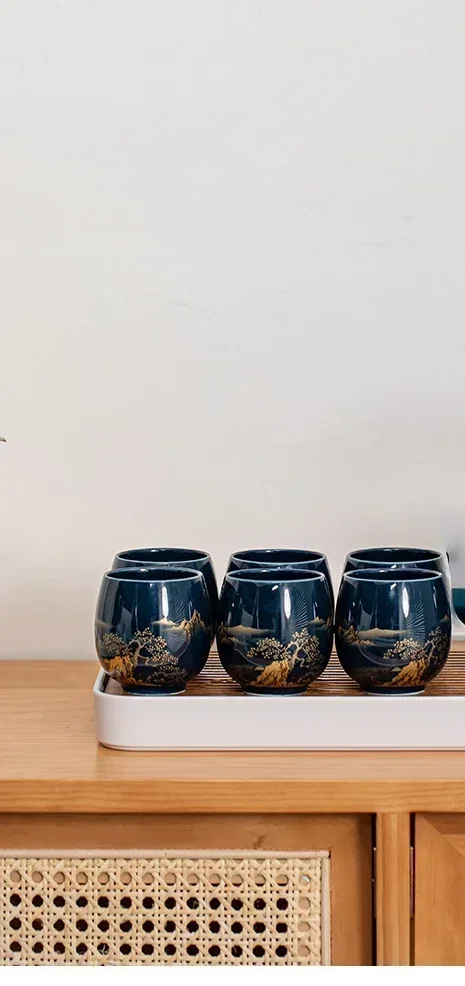 Einfache Master-Tasse im japanischen Stil, Keramik-Teeschüssel, Tasse, Haushalt, Jilan, einfache Keramik, große Teetasse, Teeservice für eine einzelne Tasse – Detail 10