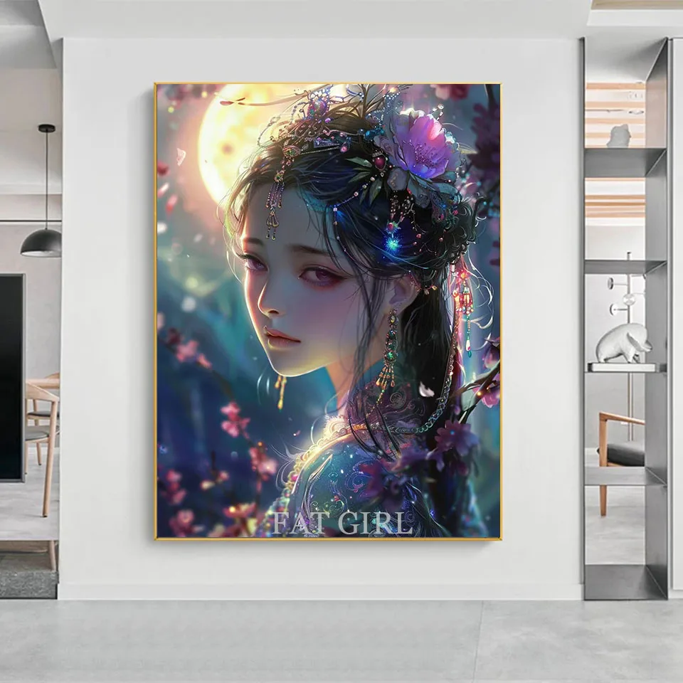 New Arrivals Diamond Mosaic Portrait of Classical Beauty 5D Full Drill Diamond Painting Embroidery Chinese Style Gift Wall Decor