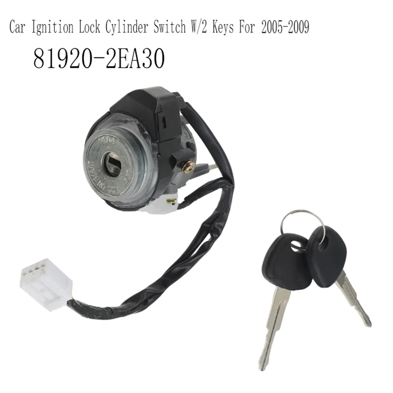 WO-Interruttore cilindro serratura accensione auto con/2 chiavi per Hyundai Tucson 2005-2009 81920-2EA30