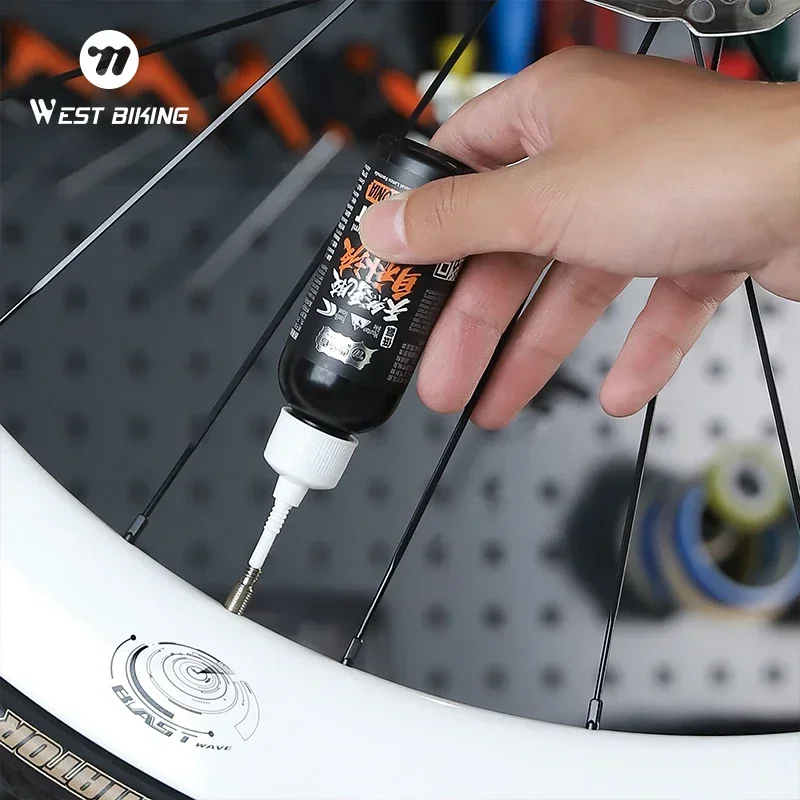 

WEST BIKING Tubeless Bike Tire Sealant Fast Acting Long-Lasting Latex Puncture Repair Fluid for MTB And Road Bicycle Tires