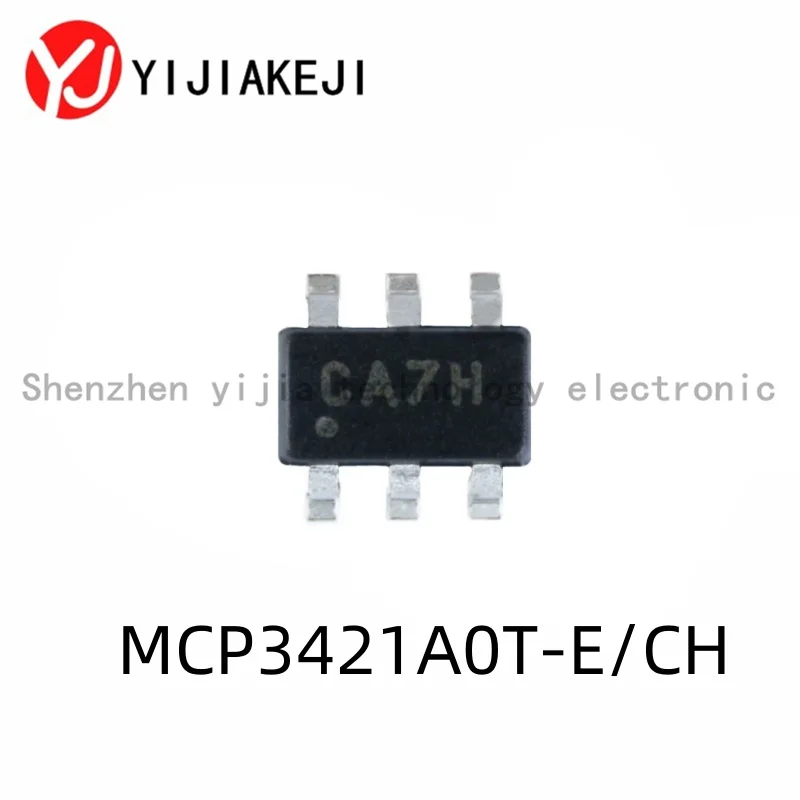 

5pcs Brand new, original, SMD MCP3421A0T-E / CH SOT-23-6 Analog-to-Digital Converter Chip