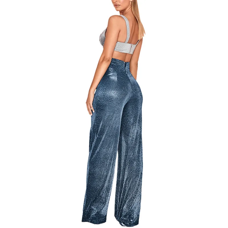 Spring High Waist Bright Color Wide Leg Pants All-Match New Fashion Yk2 Women\'s Clothing Long Pants Women Trousers Streetwear