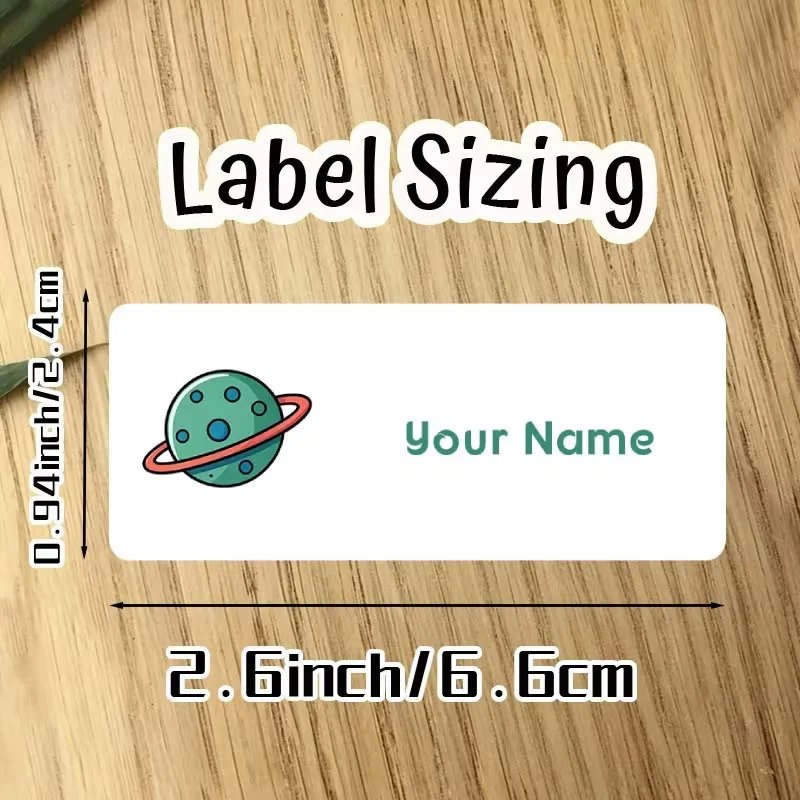 Upgraded Cartoon Style Custom Name Stickers for Clothing Labels Lunch Boxes And Stationery Fun And Practical Identifying Tags