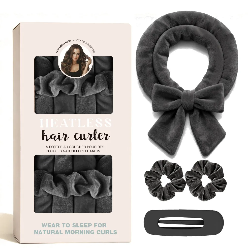 Velvet Heatless Hair Curler Set - No Heat Curlers for Heatless Curls Overnight Hair Curlers,Curls Heatless Curling Set