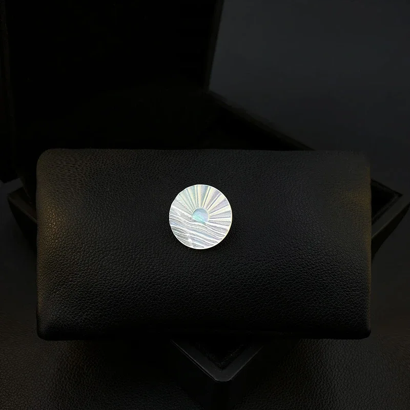 Sunrise Magnetic Brooch Women's Suit Corsage White Round Shell Collar Pins Anti-Exposure Buckle Clothes Accessories Jewelry 5288