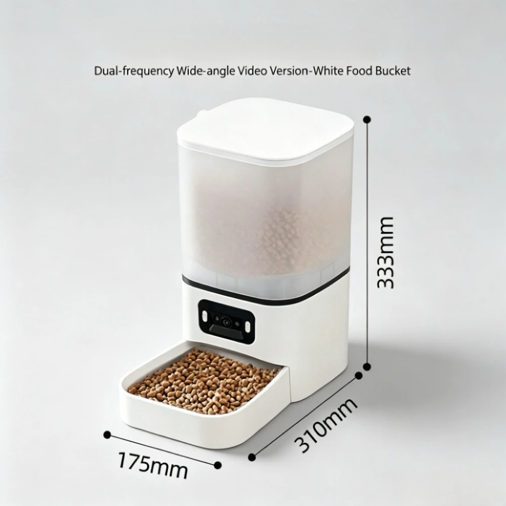 WiFi 2.4G 5G Smart Pet Feeder with Camera Remote One Click Feeding Sealed Moisture Proof Food Storage for Indoor Pets