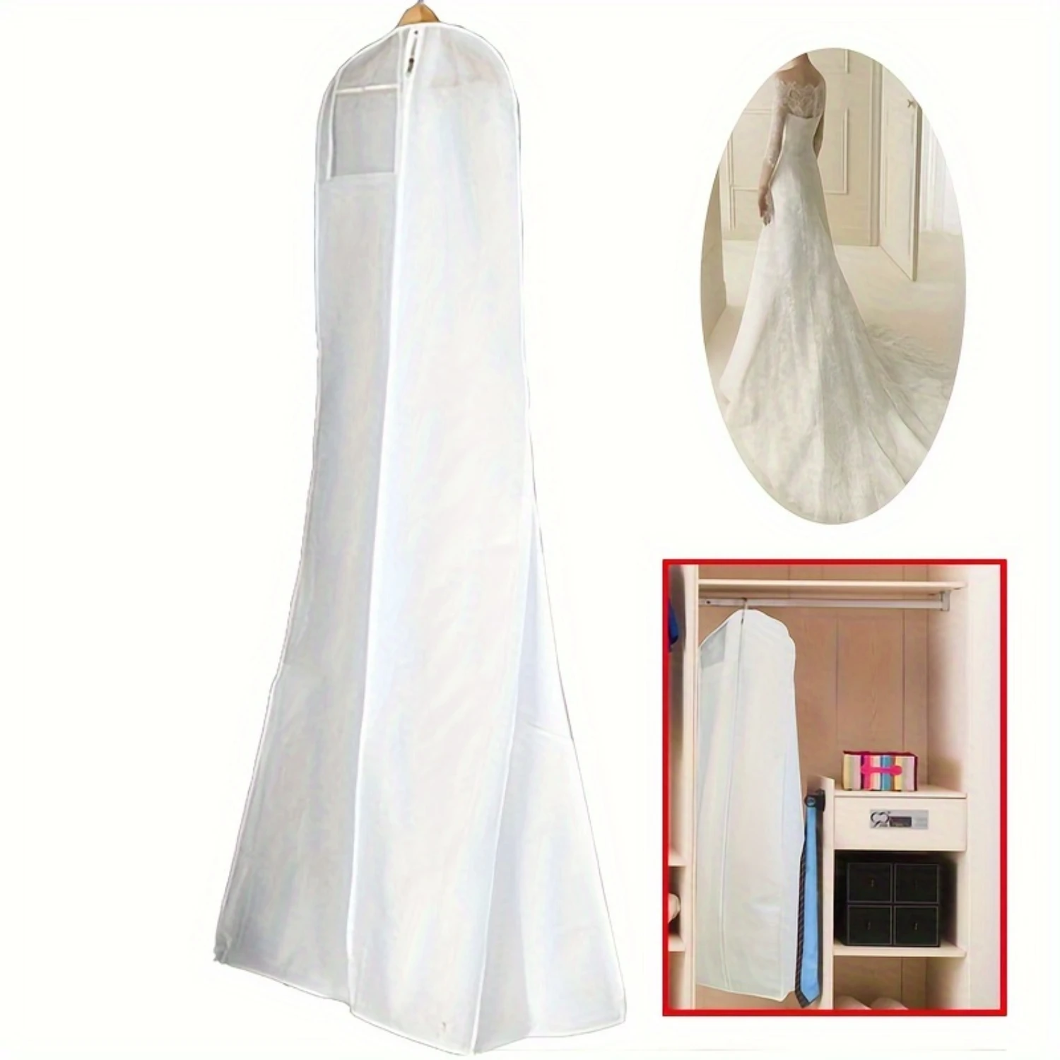 

1pcs Wedding Dress Garment Bag - Perfect for Travel and Bridal Gowns