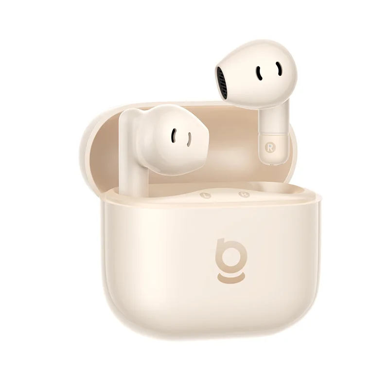 Baseus Bass BS2 Lite Echte draadloze oordopjes Bluetooth 6.0 Semi-in-ear oortelefoon 2-microfoon AI ENC 40H Speeltijd IP55 SuperBass Oordopjes