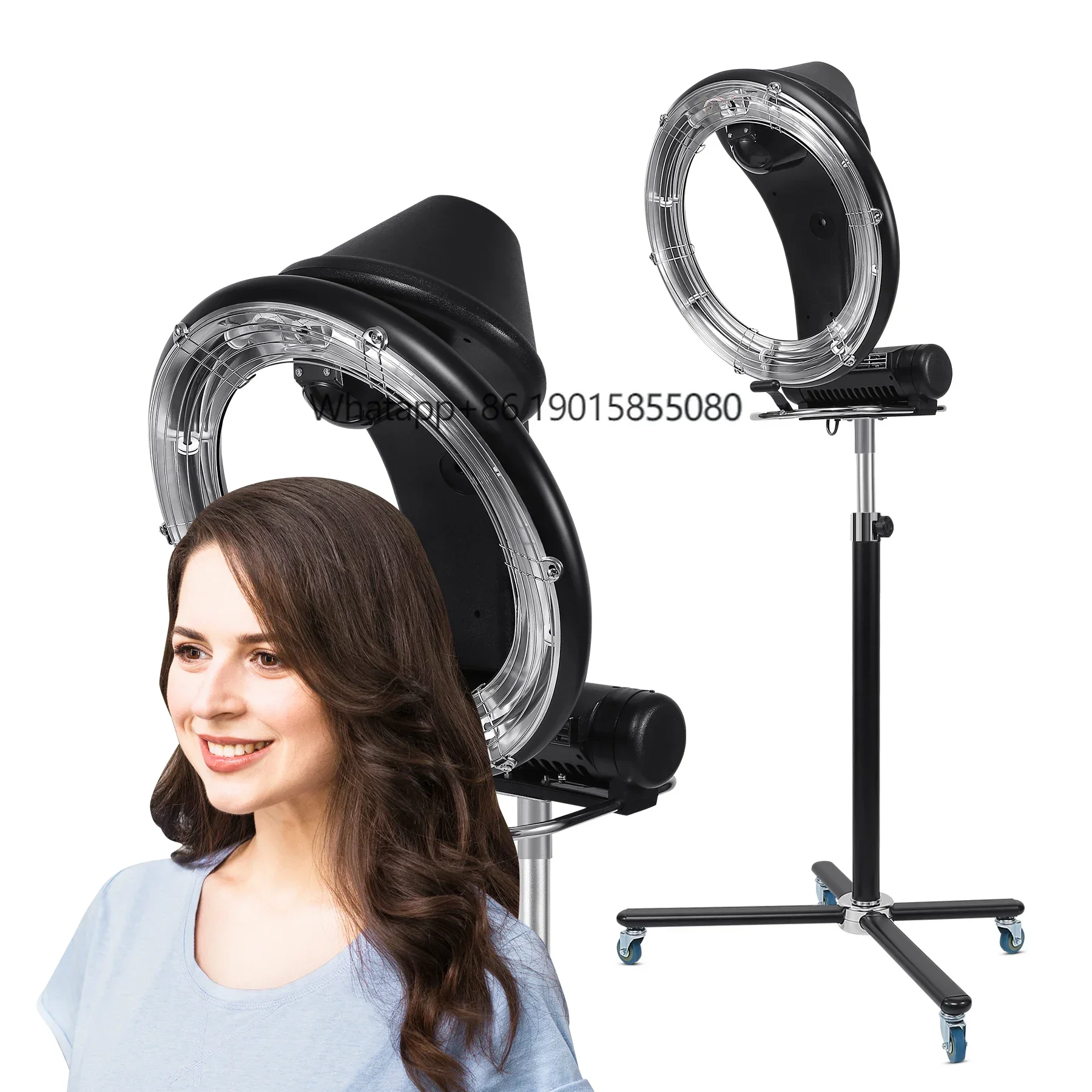 

Professional Hair Salon Infrared Hair Dryer Machine Orbiting Rotate Heat Dyeing Color Processor BarberShop Drying Perming