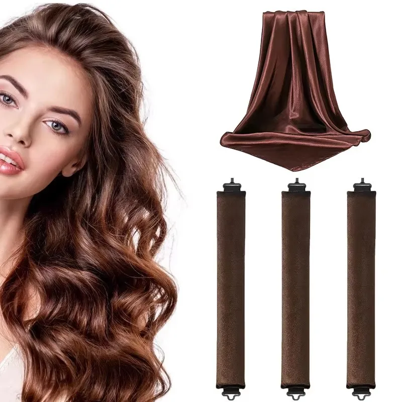 Heatless Hair Curler 27cm Sleep-friendly Heatless Curling Wand 3.5 Diameter Large Wave Curling Wand view 5