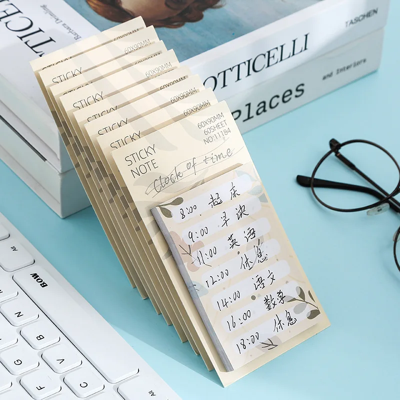 INS Clock Of Time Wind Note Book carta adesiva quaderno per appunti per studenti Creative N Times Paste CYBQ287