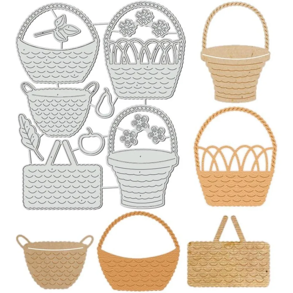 Schneideformen für Weidenkörbe, Stanzformen für die Kartenherstellung, Präge-Werkzeug, Metallvorlagen für DIY-Scrapbooking, Fotoalben, Dekoration