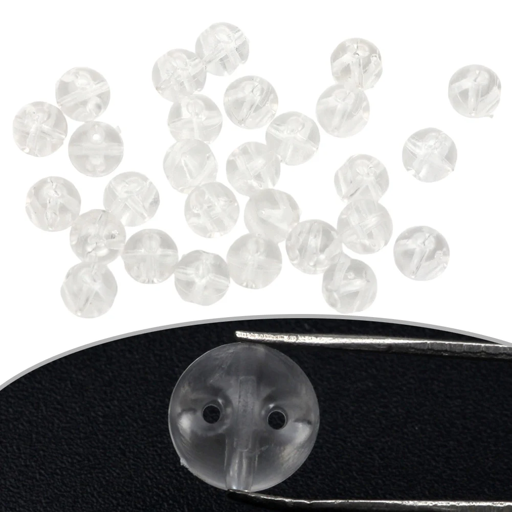 

8,2 мм рыболовные бусины-стопоры (50 шт.), прозрачные, для оснасток и крючков, идеально подходят для морской рыбалки