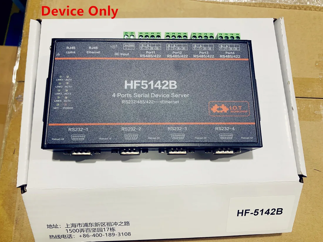 

Hf5142b Rs232 , Rs485 , 4 Ports Rj45 Rs232/485/422 Serial Free Rtos Hf5142b